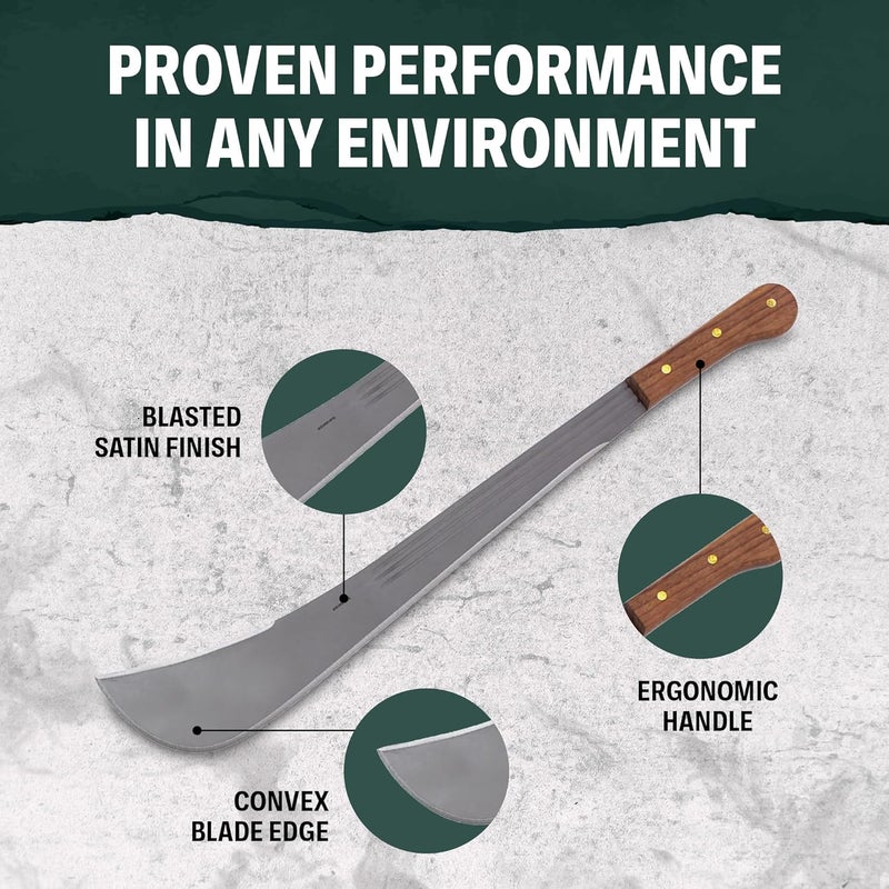 Condor Tool & Knife Outdoor Machete with Walnut Handle - Image 3